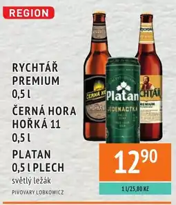 Coop hb Rychtář premium černá hora hořká 11 platan 0,5 l plech světlý ležák nabídka