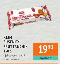 Coop hb Klim sušenky fruttanchik s jahodovou náplní nabídka
