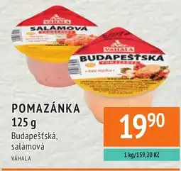 Coop hb Váhala pomazánka budapešťská, salámová nabídka