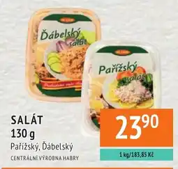 Coop hb Centrální výrobna habry pařížský dábelský salát nabídka