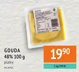 Coop hb Milkpol gouda 48% plátky nabídka