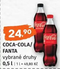 Coop hb Coca-Cola/Fanta vybrané druhy nabídka