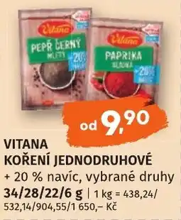 Coop hb Vitana kořeněná jednodruhová nabídka