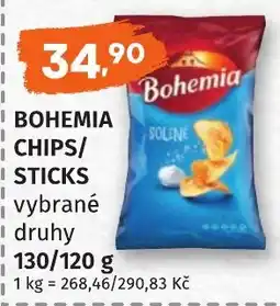 Coop hb Bohemia chips/sticks vybrané druhy nabídka