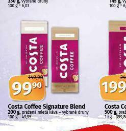Coop Costa coffee signature blend pražená mletá káva nabídka