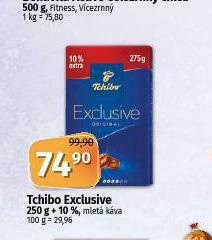 Coop Tchibo exclusive mletá káva nabídka