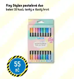 TEDi Fixy Stylex pastelové duo nabídka