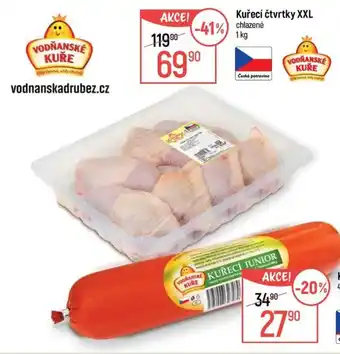 Vodňanské kuře kuřecí čtvrtky xxl
