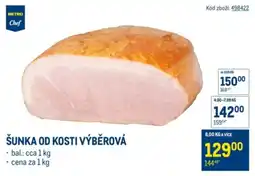Makro Metro Chef šunka od kosti výběrová nabídka