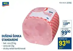 Makro Aro dušená šunka standardní nabídka
