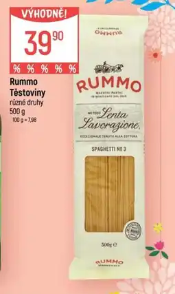 Globus Rummo těstoviny nabídka