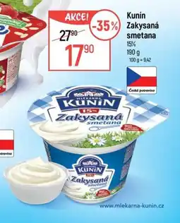 Globus Kunín zakysaná smetana nabídka