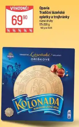 Globus Opavia Tradiční lázeňské oplatky a trojhránky nabídka