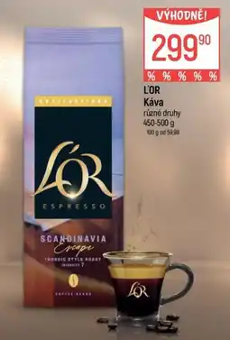Globus L'OR káva nabídka