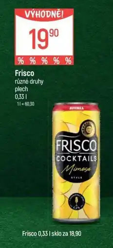 Globus Frisco cocktails mimosa style nabídka