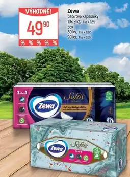 Globus Zewa papírové kapesníky nabídka