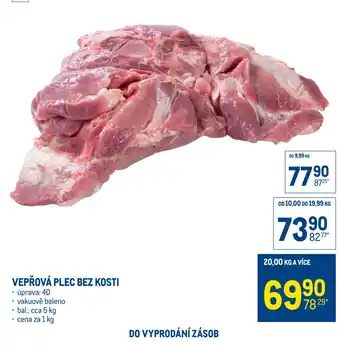 Vepřová plec bez kosti