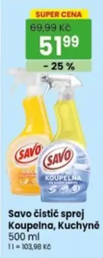 TEMPO Savo čistící sprej Koupelna, Kuchyně nabídka