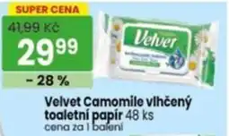TEMPO Velvet Camomile vlhčený toaletní papír nabídka