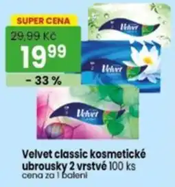 TEMPO Velvet classic kosmetické ubrousky nabídka