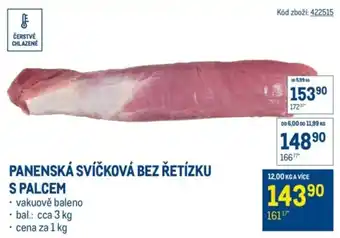 Panenská svíčková bez řetízku s palcem