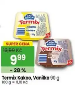 TEMPO Termix Kakao, Vanilka nabídka