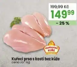 TEMPO Vodránské kuře kuřecí prsa s kostí bez kůže nabídka