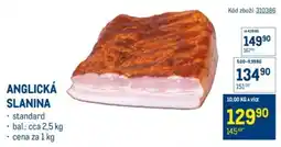 Makro Anglická slanina nabídka