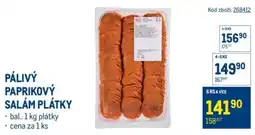 Makro Pálivý paprikový salám plátky nabídka