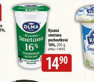 Bala Kysaná smetana pochoutková nabídka