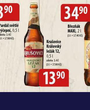 Bala Pivo krušovice 12 královský ležák nabídka