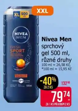 Teta Nivea Men sprchový gel 500 ml nabídka