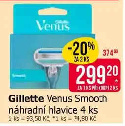 Teta Gillette Venus Smooth náhradní hlavice 4 ks nabídka