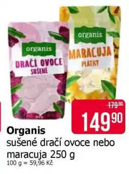 Teta Organis sušené dračí ovoce nebo maracuja 250 g nabídka