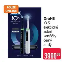 Teta Oral-B iO 5 elektrické zubní kartáčky černý a bílý nabídka