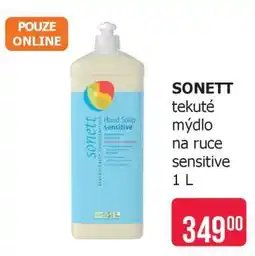 Teta SONETT tekuté mýdlo na ruce sensitive 1 L nabídka