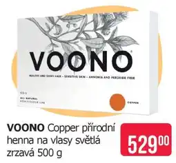Teta VOONO Copper přírodní henna na vlasy světlá zrzavá 500 g nabídka