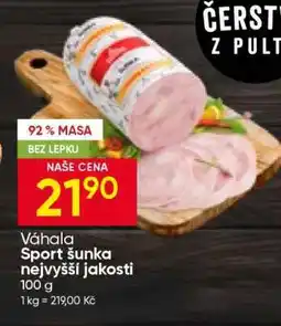 Hruška VÁHALA Sport šunka nejvyšší jakosti nabídka