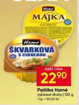 Hruška Paštika Hamé nabídka