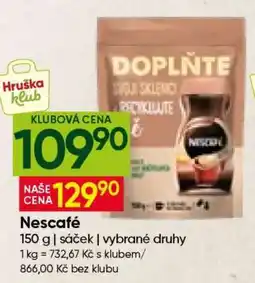 Hruška Nescafé nabídka