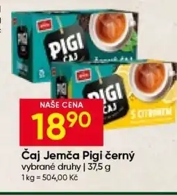 Hruška Čaj Jemča Pigi černý nabídka