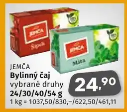 Coop Jemča bylinný čaj nabídka