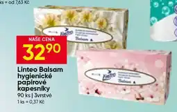 Hruška Linteo Balsam hygienické papírové kapesníky nabídka