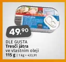 Coop DLE GUSTA TRESČÍ JÁTRA nabídka