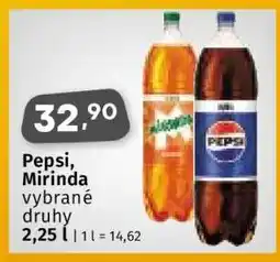 Coop Pepsi, Mirinda nabídka