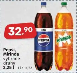 Coop Pepsi, Mirinda nabídka