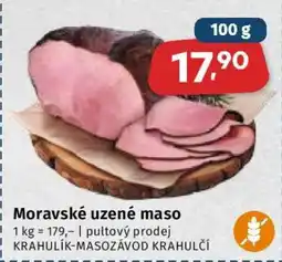 Coop Moravské uzené maso nabídka