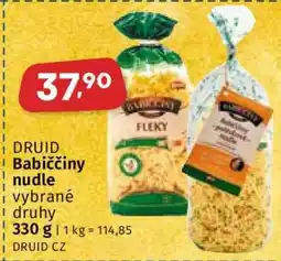 Coop DRUID Babiččiny nudle nabídka