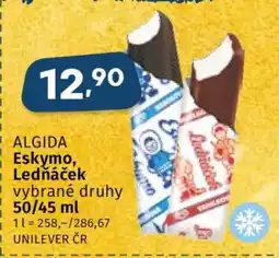 Coop ALGIDA Eskymo, Ledňáček nabídka