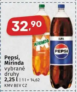 Coop Pepsi, Mirinda nabídka